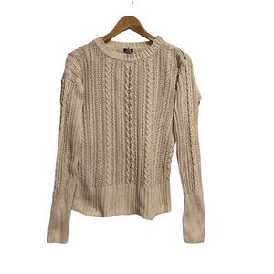 J. Crew Women's Beige Cable Knit Sweater